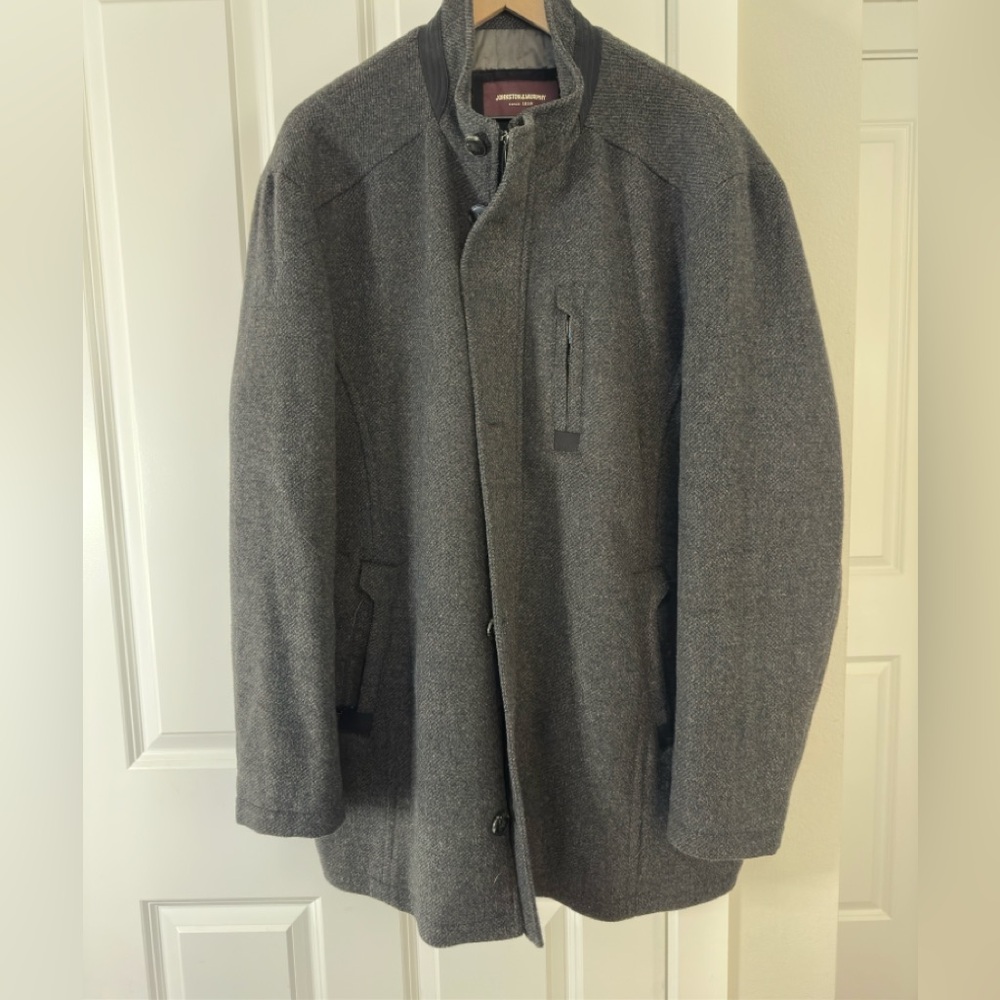 Johnston & Murphy Car Coat - Grey XL